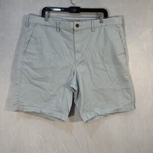 Gap Essential Khaki Shorts Flat Front Size 40 Men's Light Blue Chino Shorts Golf